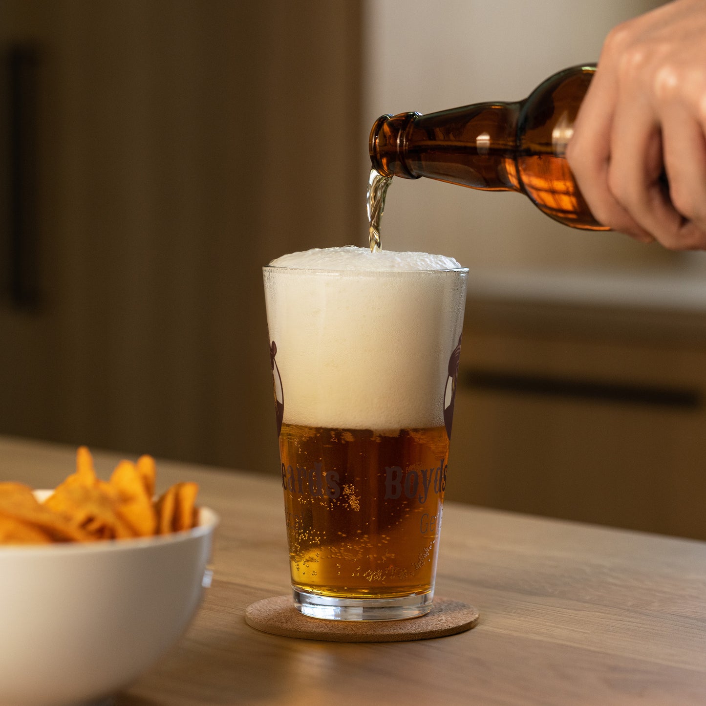 Boyds Beards - Shaker pint glass